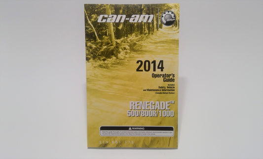 New OEM Genuine Bombardier Recreational Products, Operator Guide 2014 - Part # 219001175