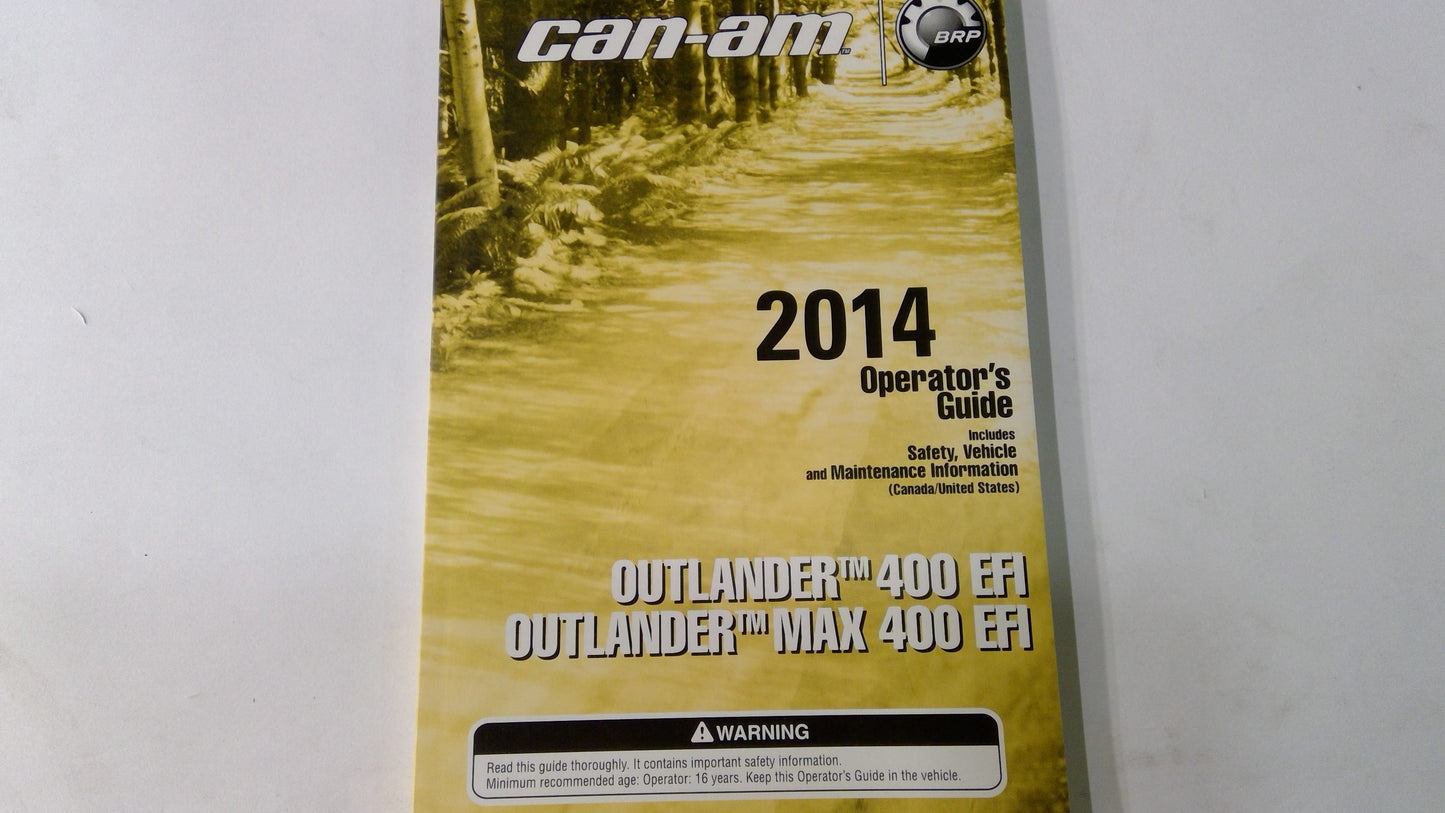 New OEM Genuine Bombardier Recreational Products, Operator Guide 2014 - Part # 219001179