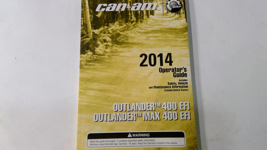 New OEM Genuine Bombardier Recreational Products, Operator Guide 2014 - Part # 219001179