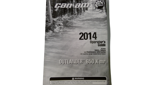 New OEM Genuine Bombardier Recreational Products, Operator Guide 2014 - Part # 219001336