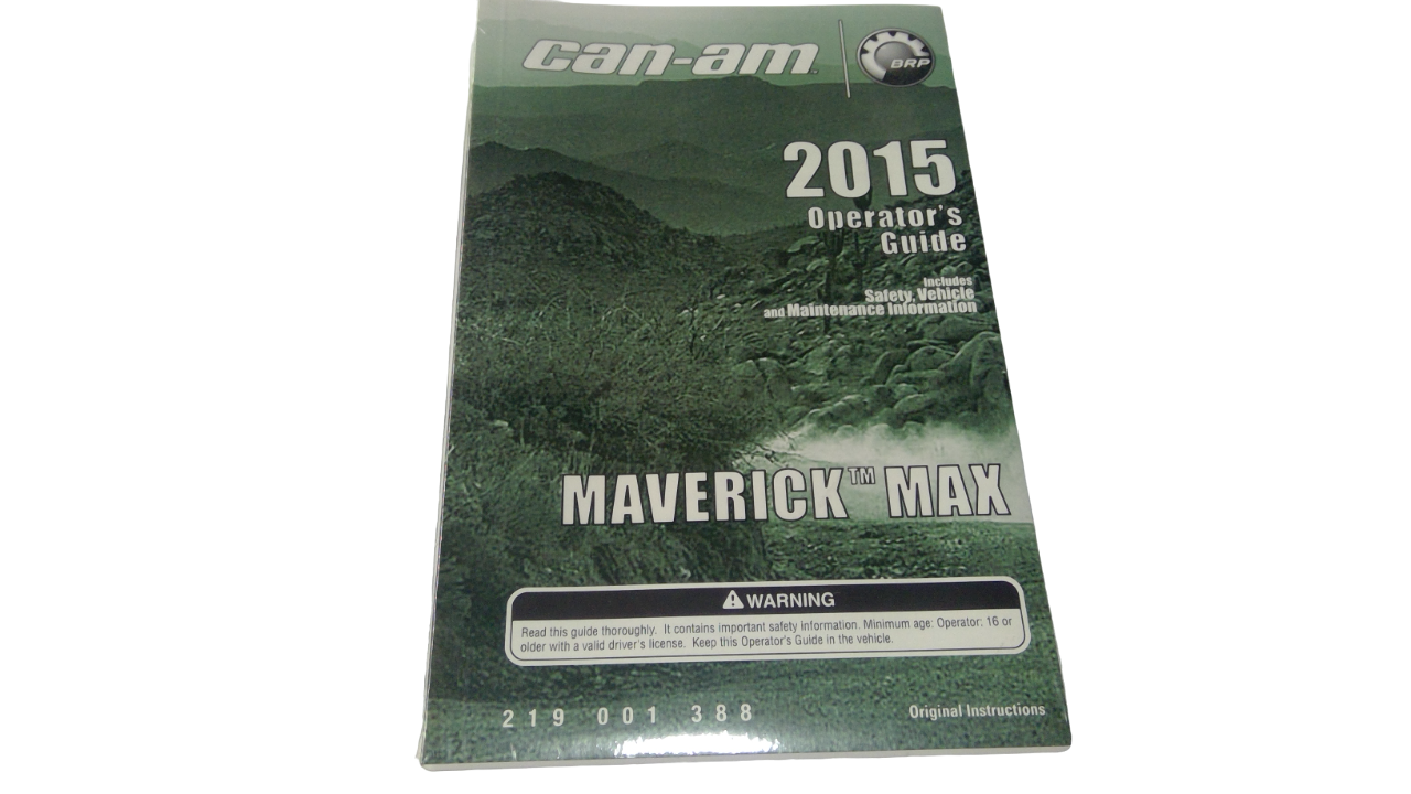 New OEM Genuine Bombardier Recreational Products, Operator Guide 2015 - Part # 219001388