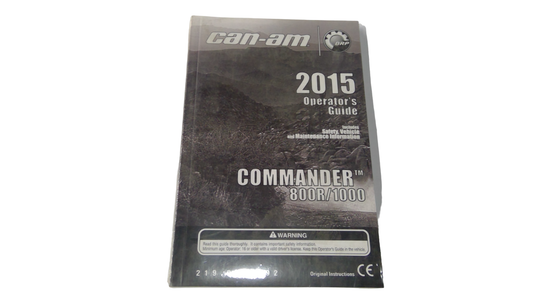 New OEM Genuine Bombardier Recreational Products, Operator Guide 2015 - Part # 219001392