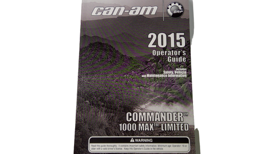 New OEM Genuine Bombardier Recreational Products, Operator Guide 2015 - Part # 219001394