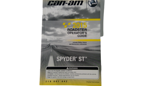 New OEM Genuine Bombardier Recreational Products, Operator Guide 2015 - Part # 219001442