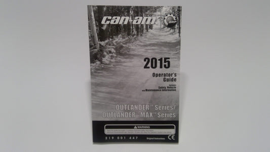 New OEM Genuine Bombardier Recreational Products, Operator Guide 2015 - Part # 219001447