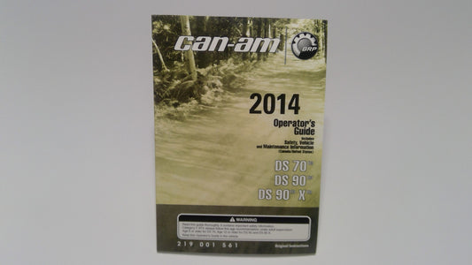 New OEM Genuine Bombardier Recreational Products, Operator Guide 2014 - Part # 219001561