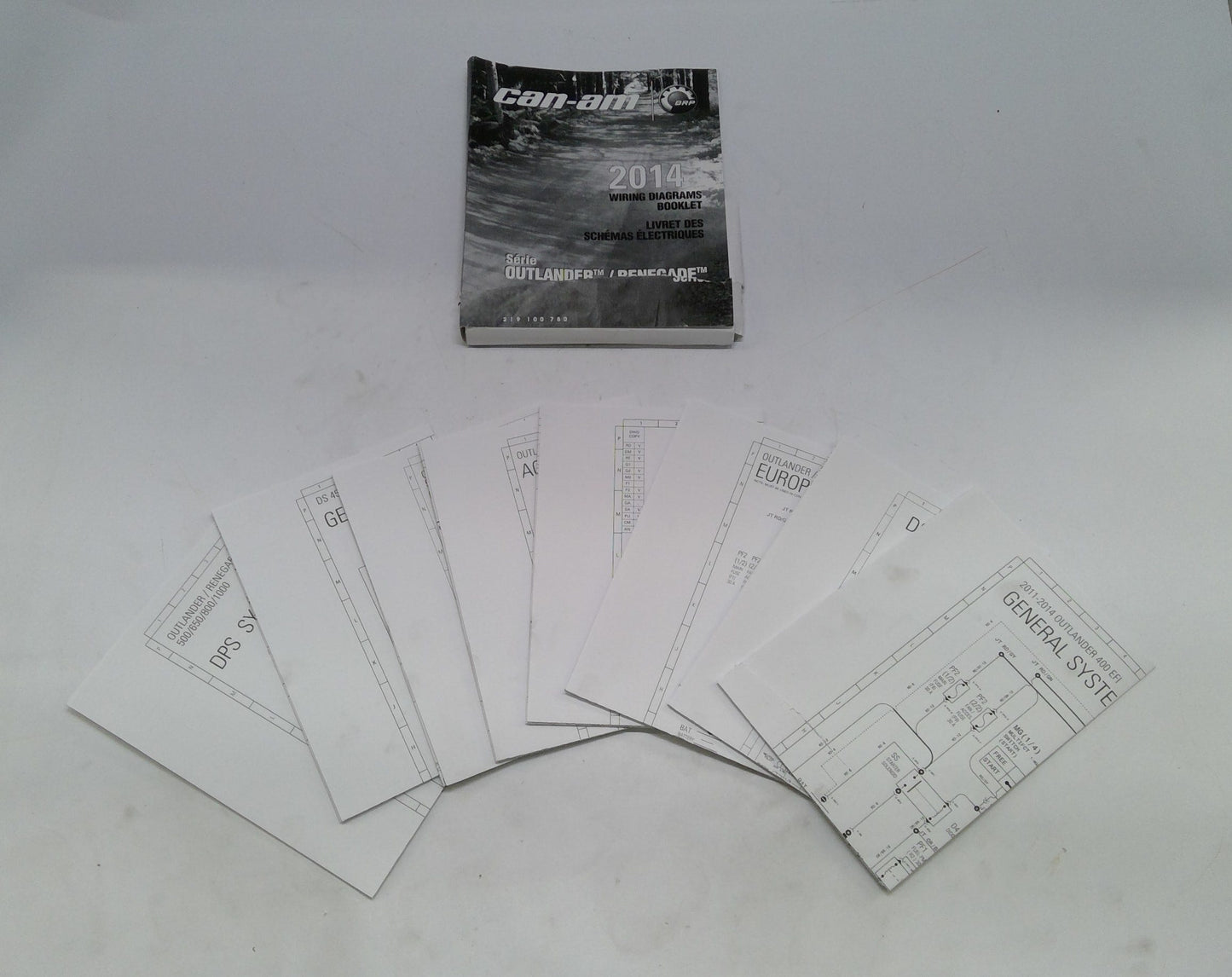 New OEM Genuine Bombardier Recreational Products, Atv Wiring Diagrams 2014 - Part # 219100780