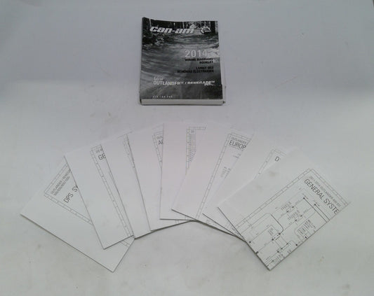 New OEM Genuine Bombardier Recreational Products, Atv Wiring Diagrams 2014 - Part # 219100780