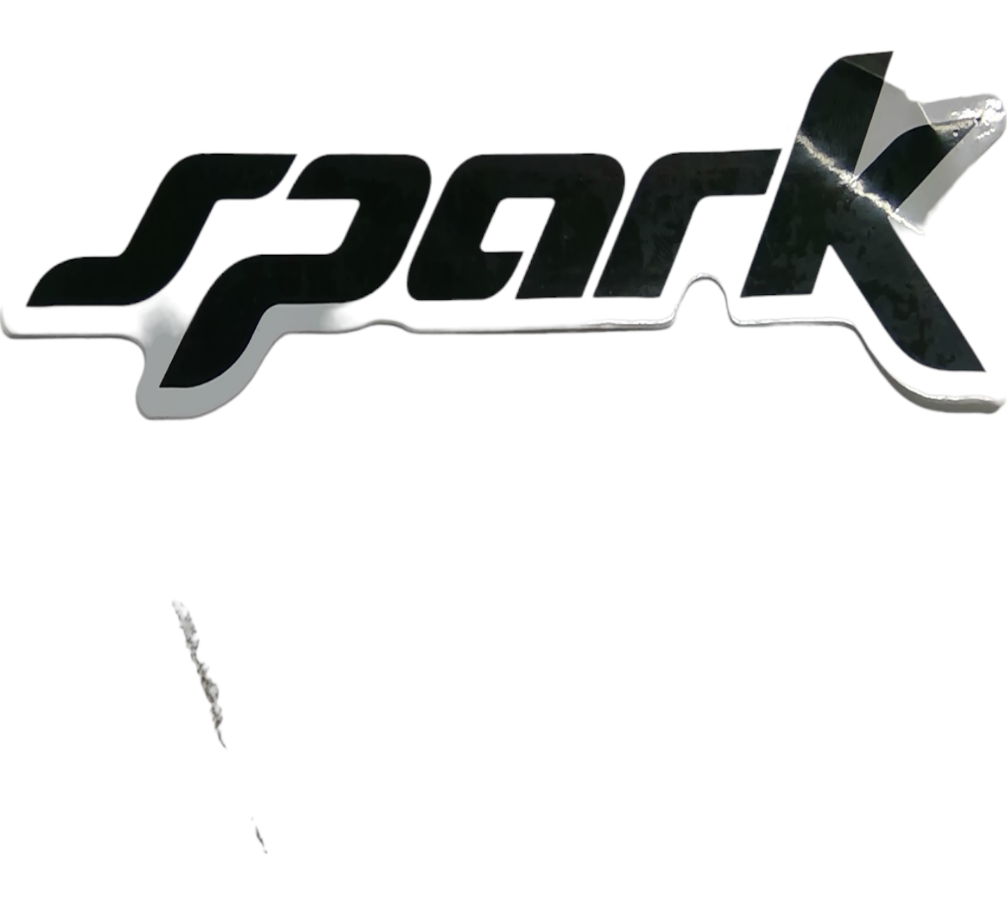 New OEM Genuine Bombardier Recreational Products, White Decal Spark - Part # 219904314