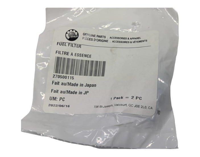 New OEM Genuine Bombardier Recreational Products, Fuel Filter - Part # 270500115