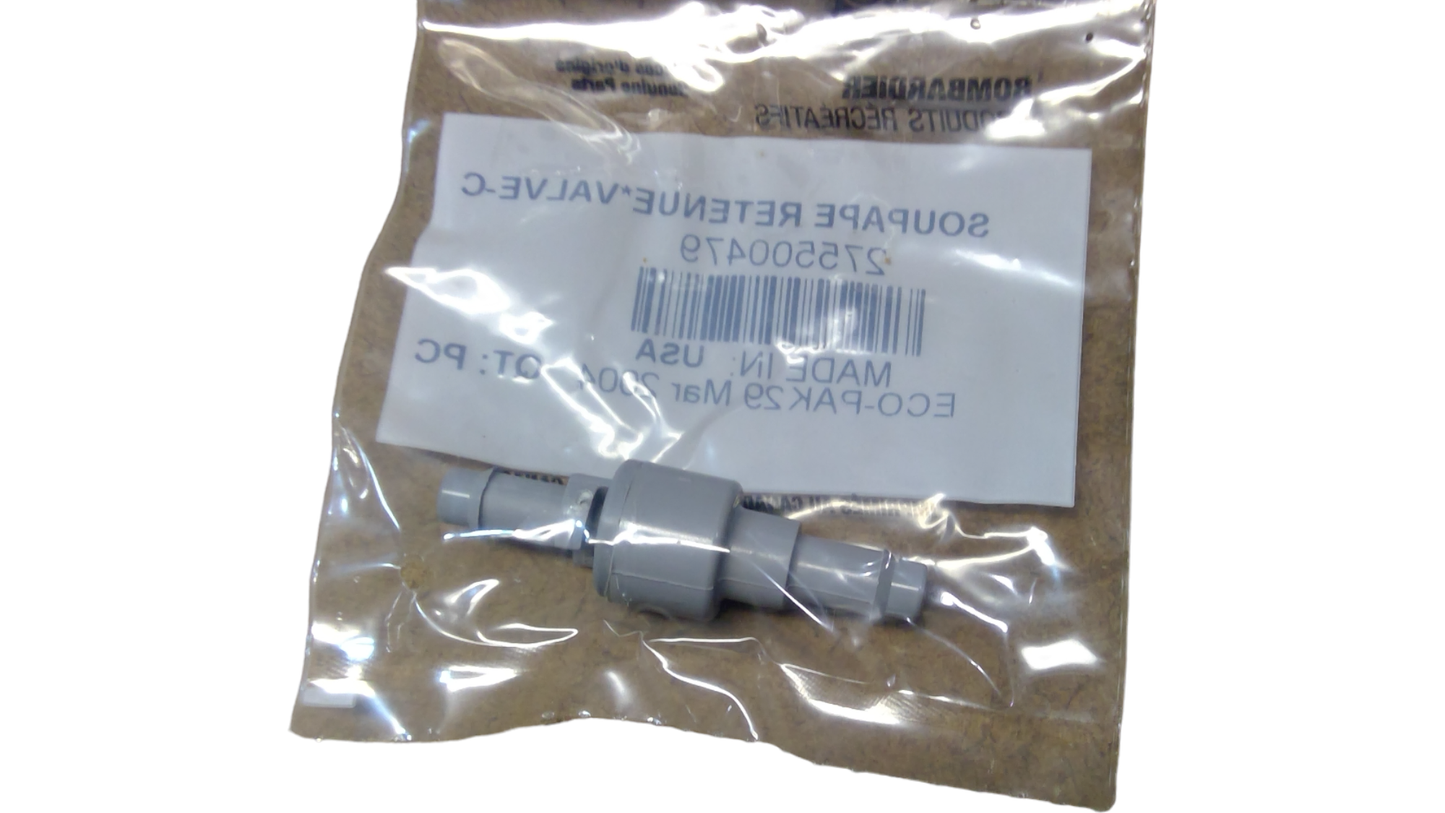 New OEM Genuine Bombardier Recreational Products, Check Valve - Part # 275500479