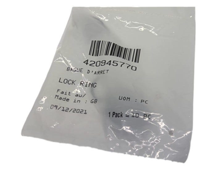 New OEM Genuine Bombardier Recreational Products, Lock Ring - Part # 420945770