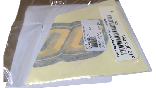 New OEM Genuine Bombardier Recreational Products, Rh Front Upper Side Decal - Part # 516004069