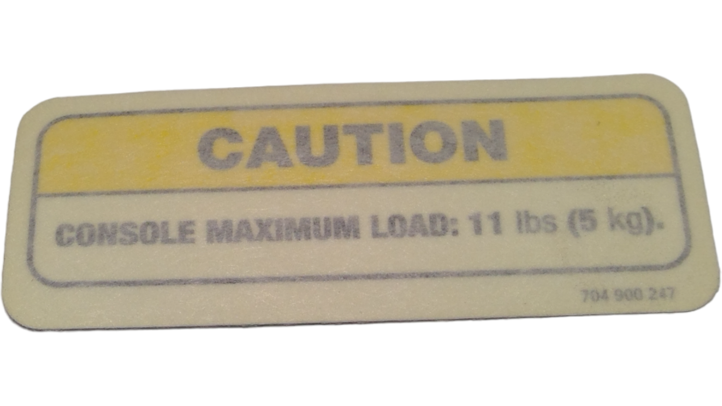 New OEM Genuine Bombardier Recreational Products, Caution Decal Console Loa - Part # 704900247