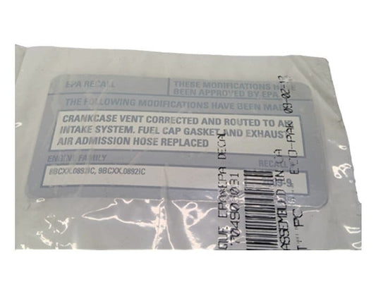 New OEM Genuine Bombardier Recreational Products, Decal Epa - Part # 704903031