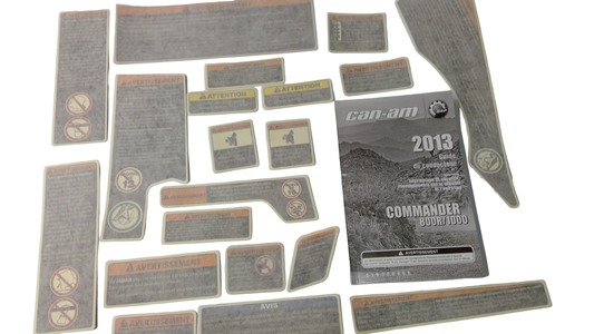 New OEM Genuine Bombardier Recreational Products, Warning Kit - Part # 704903452