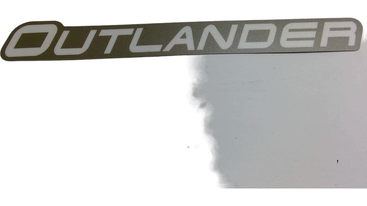 New OEM Genuine Bombardier Recreational Products, Front Side Decal Outlande - Part # 704904431