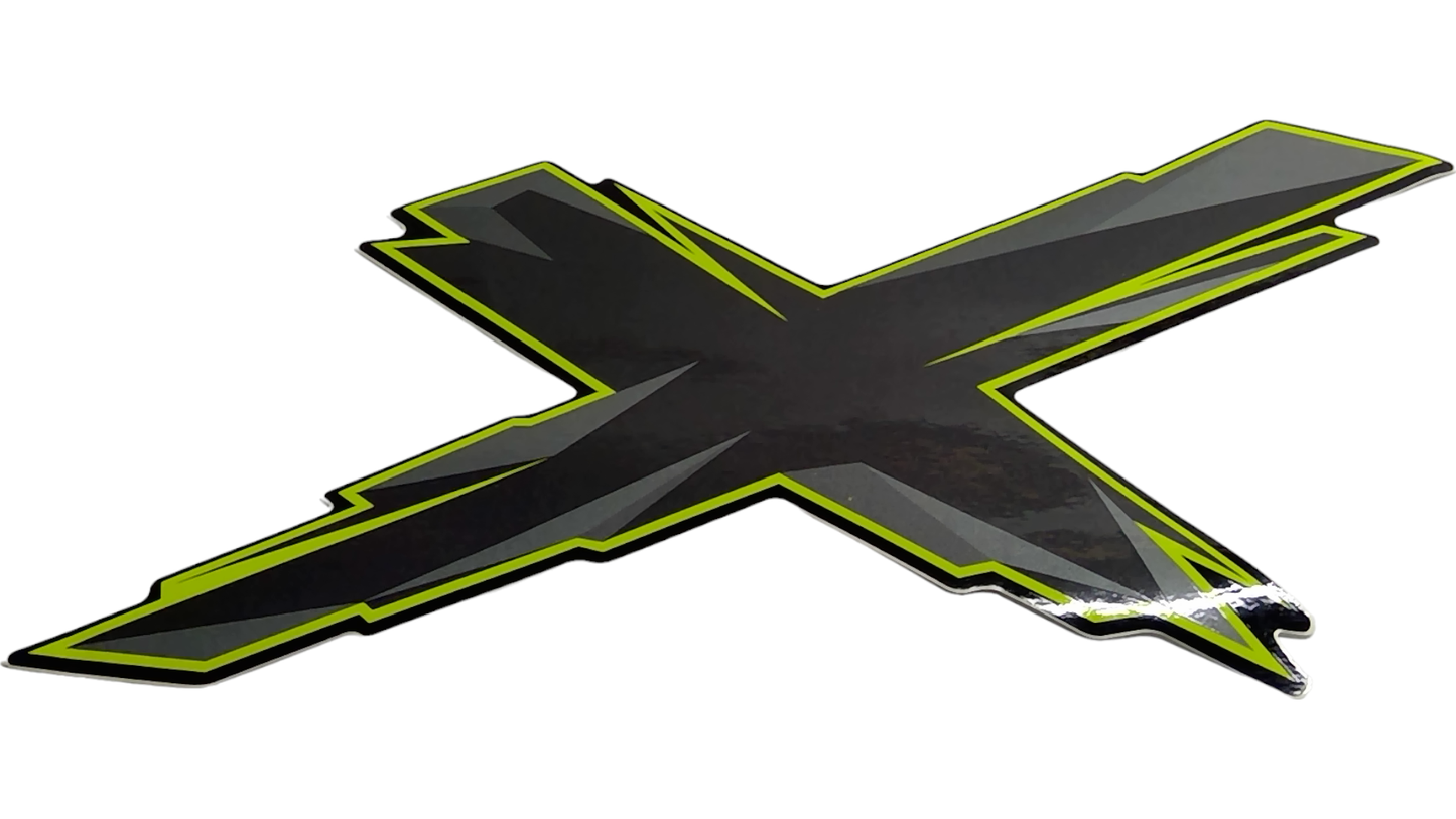 New OEM Genuine Bombardier Recreational Products, X Decal - Part # 704905325
