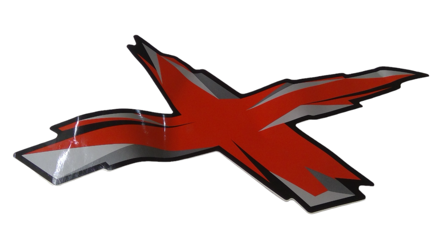 New OEM Genuine Bombardier Recreational Products, X Decal - Part # 704905600