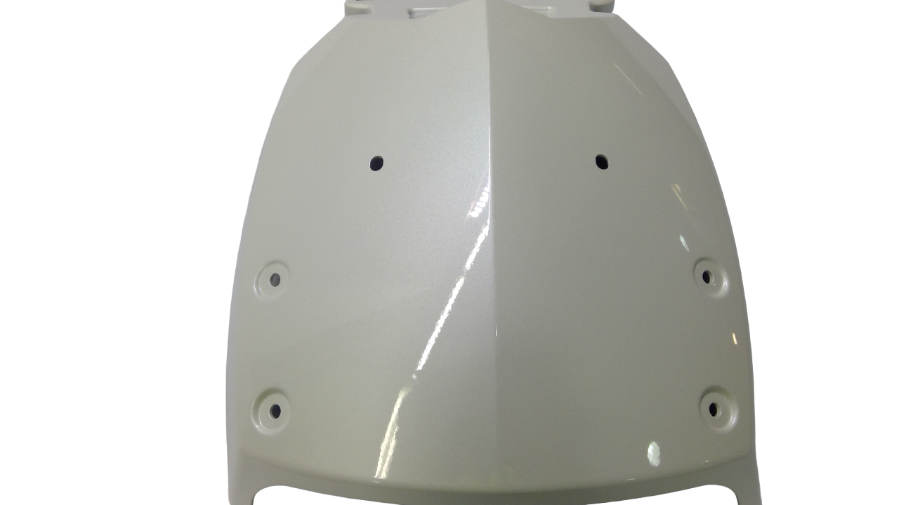 New OEM Genuine Bombardier Recreational Products, Pearl White Rear Fender - Part # 705003899