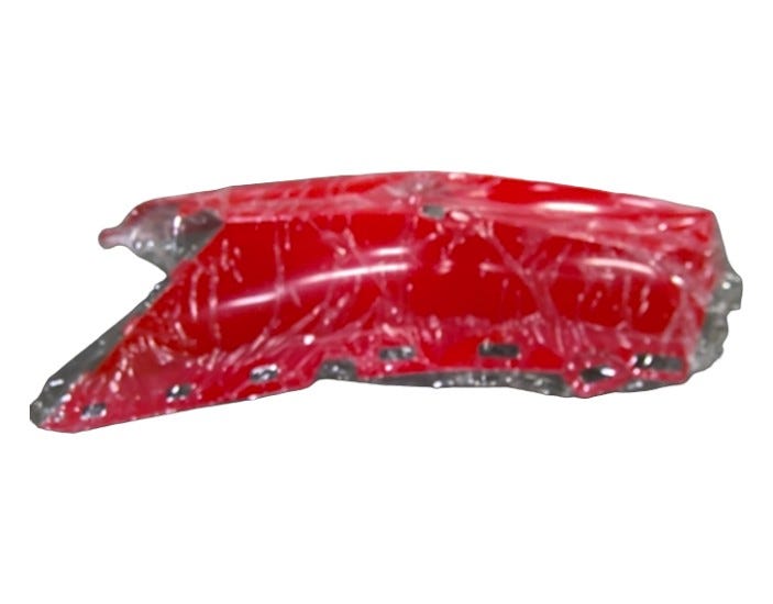 New OEM Genuine Bombardier Recreational Products, Viper Red Rh Front Fender - Part # 705008197