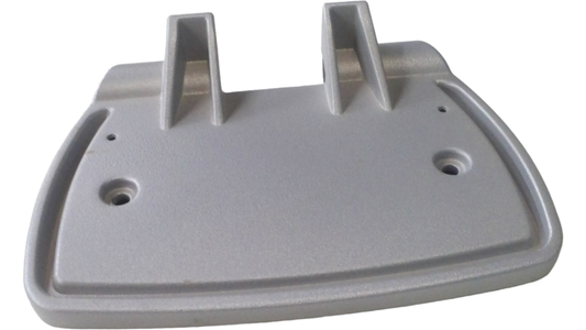 New OEM Genuine Bombardier Recreational Products, Silver Rear Footrest - Part # 705008530