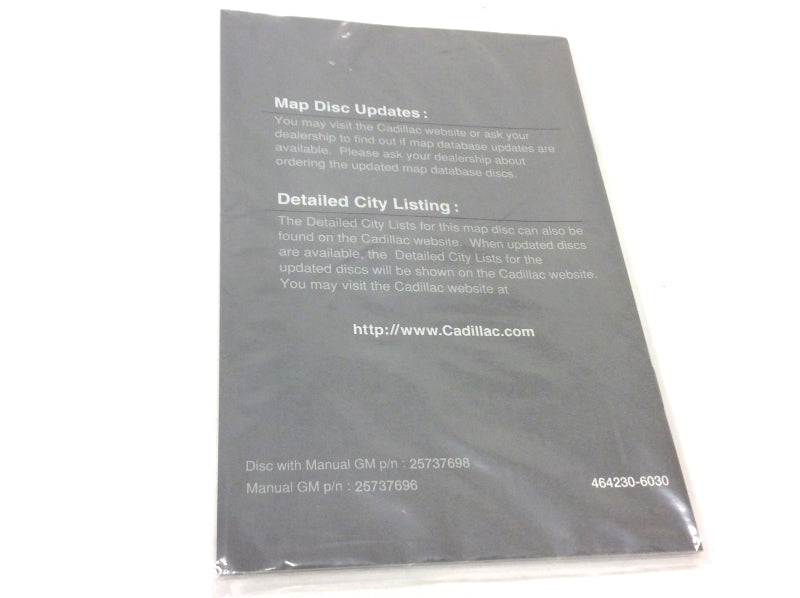 New OEM 1998 Cadillac Navigation System Information Manual Booklet, Part # 25737696