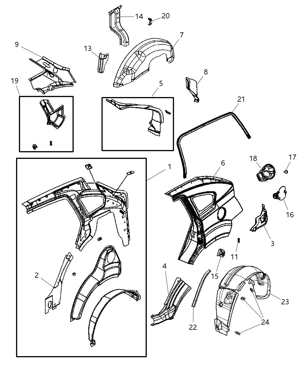 Reinforcement Quarter Panel Belt Bar