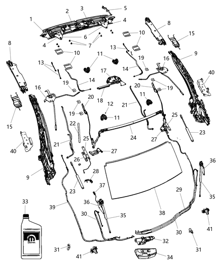 Mounting Kit Folding Top Pump And Motor