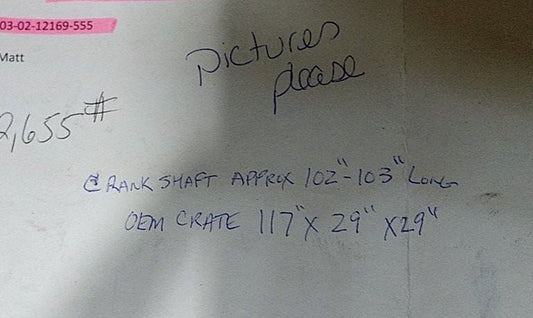 New OEM Genuine Caterpillar, Crankshaft A - Part # 3178521