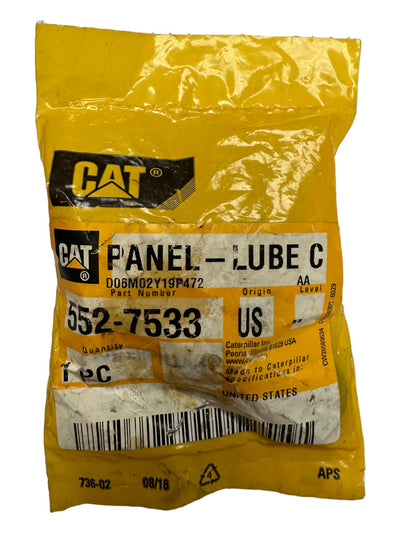 New OEM Genuine Caterpillar, Panel-Lube C - Part # 5527533