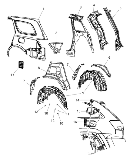 Panel Wheelhouse Outer