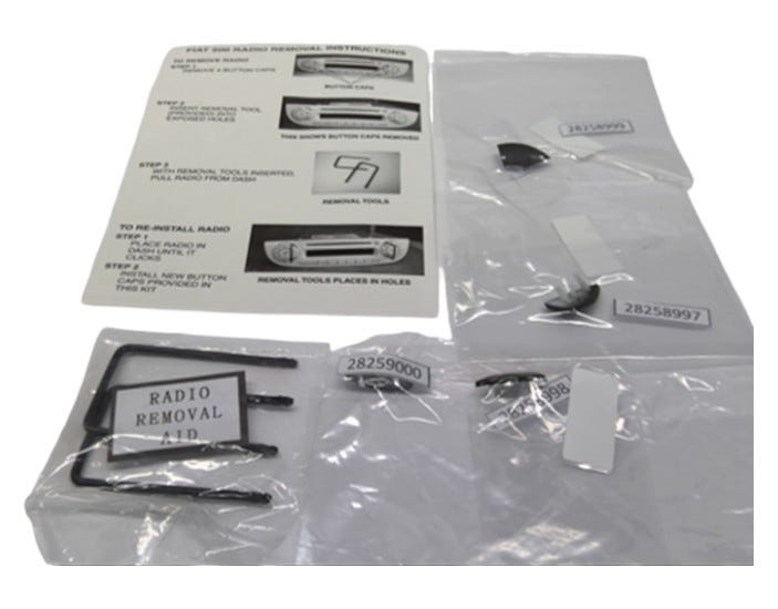 New Fits Chrysler Cap Kit-Radio - Part # 1TJ93JXWAA