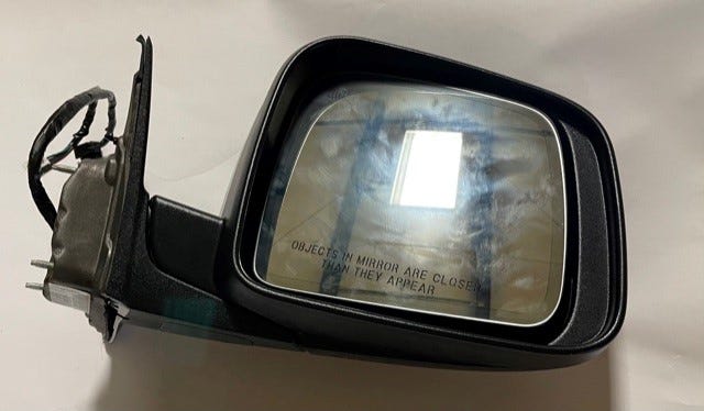 New Fits Chrysler Outside Rear View Mirror - Part # 1WW48BR8AA