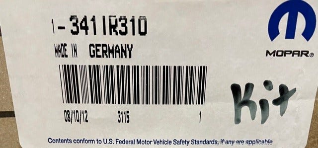 New Fits Chrysler Step Kit-Side - Part # 341IR310