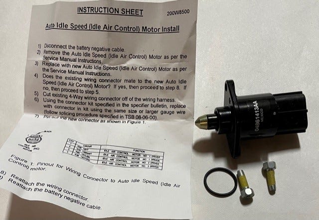 New 2000 Fits Chrysler Cirrus, Stratus Motor-A.I.S. - Part # 4874432AC