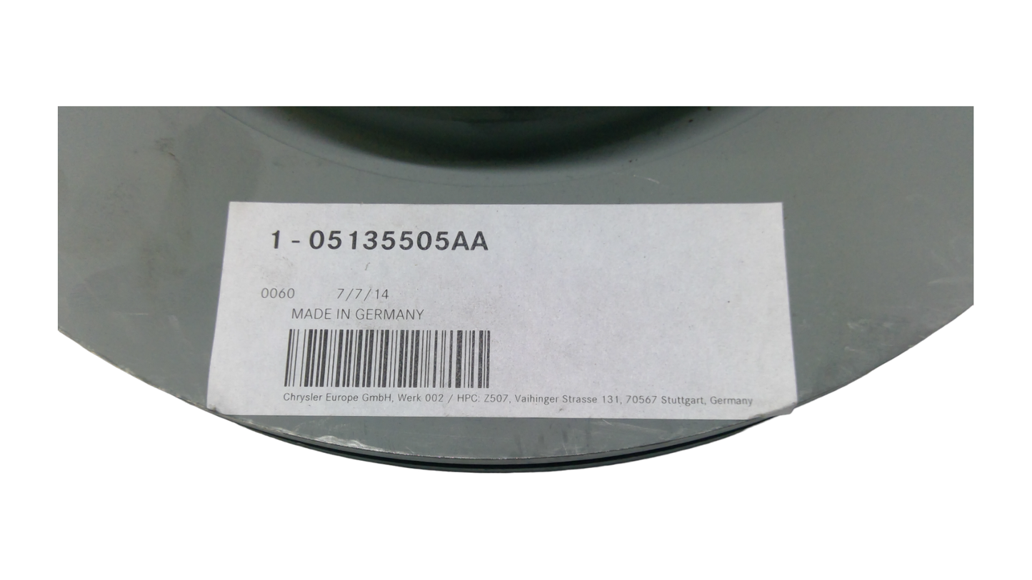 New 2005-2006 Fits Chrysler Crossfire Brake Rotor - Part # 5135505AB