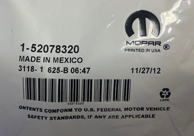 New 1994-2002 Fits Chrysler 1500 Vacuum Speed Control - Part # 52078320