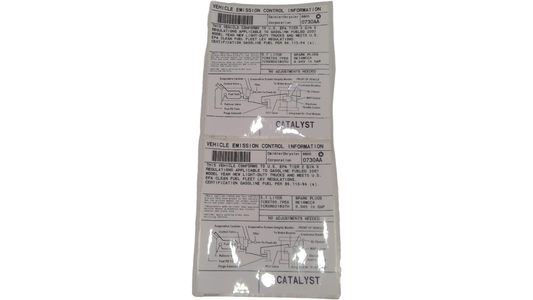 New 2007 Fits Chrysler 1500 Label-Emission - Part # 68000730AA