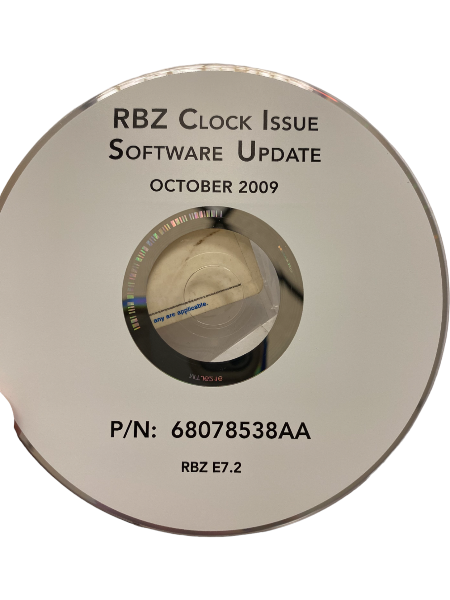 New Fits Chrysler Radio Software - Part # 68078538AA