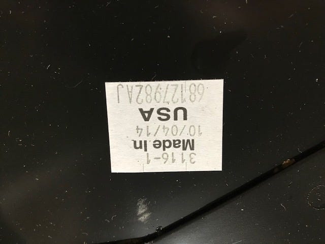 New Fits Chrysler Reinfmnt-Body Side Aperture Rear - Part # 68127982AJ