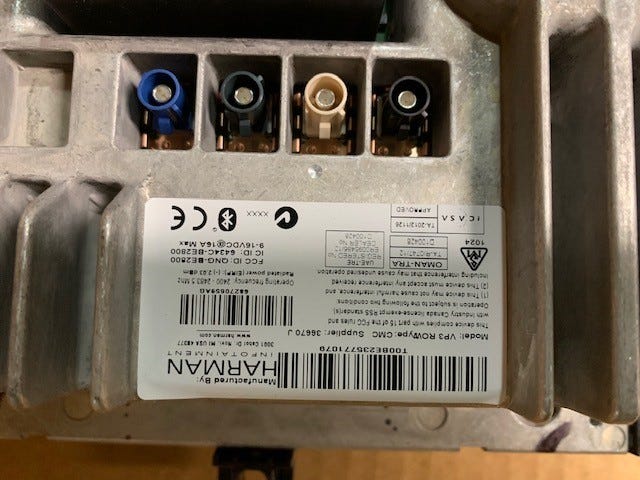 New Fits Chrysler Radio-Multi Media - Part # 68270659AG