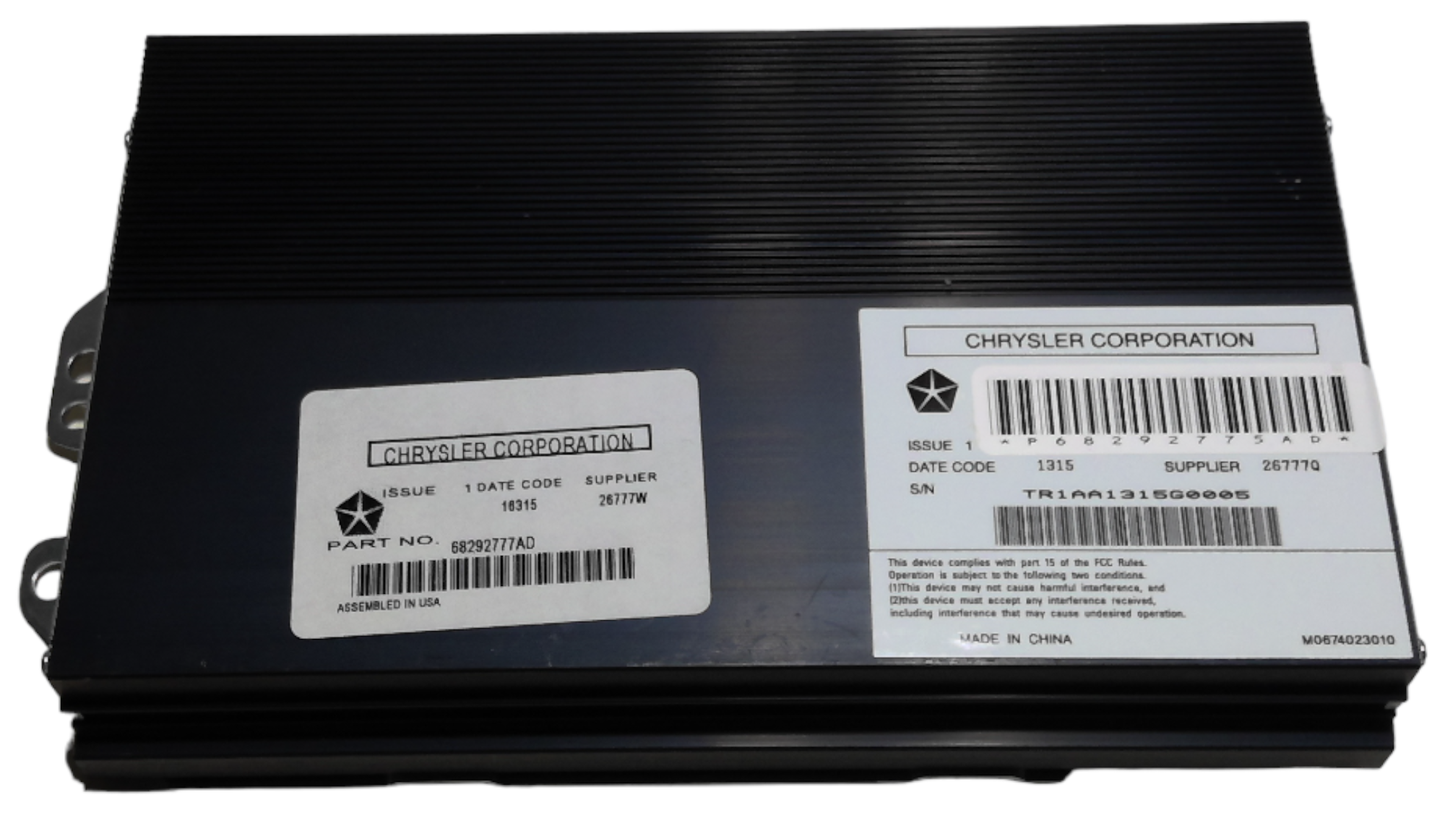 New Fits Chrysler Amplifier - Part # 68292777AD