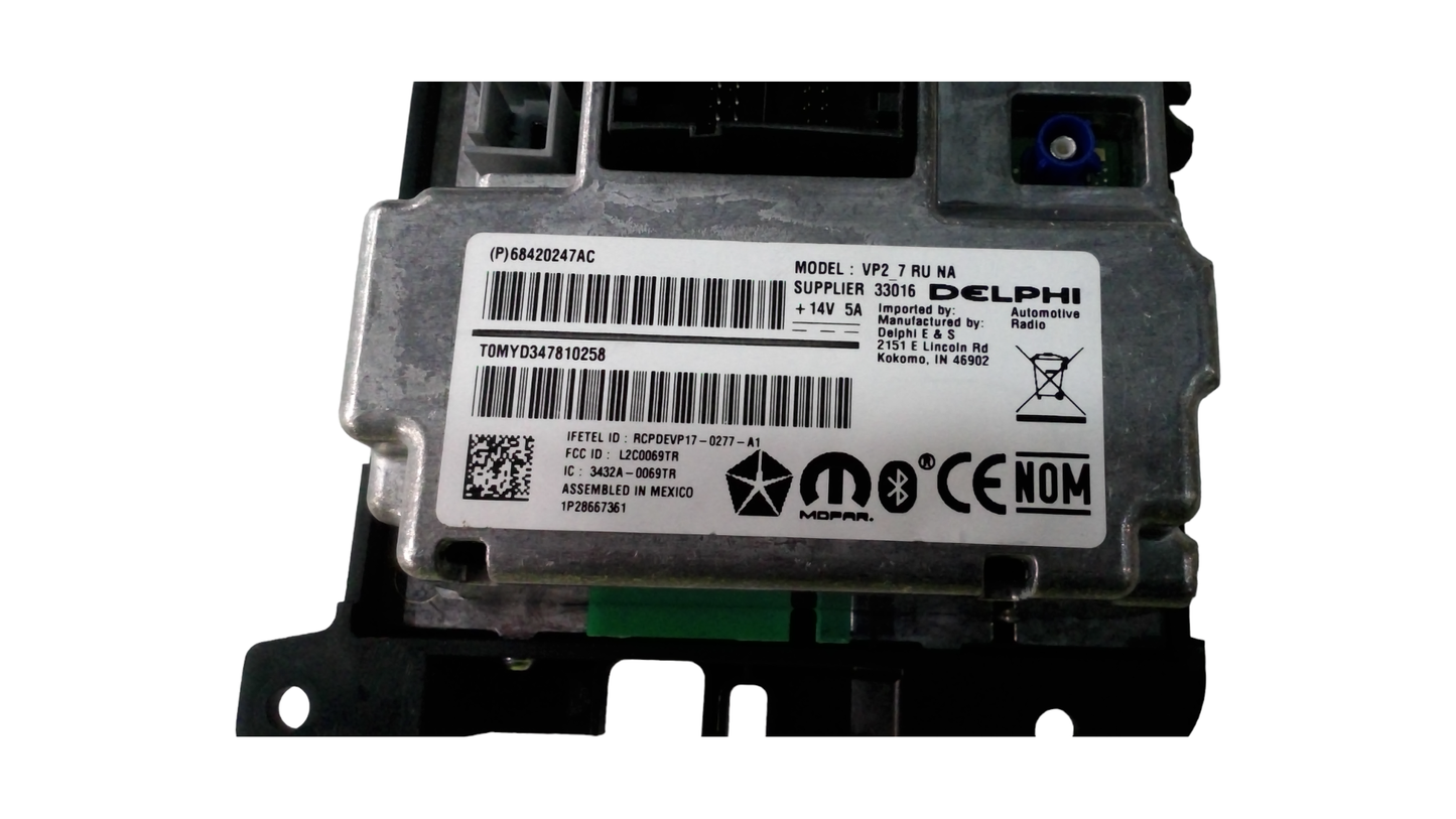 New Fits Chrysler Radio-Multi Media - Part # 68420247AC