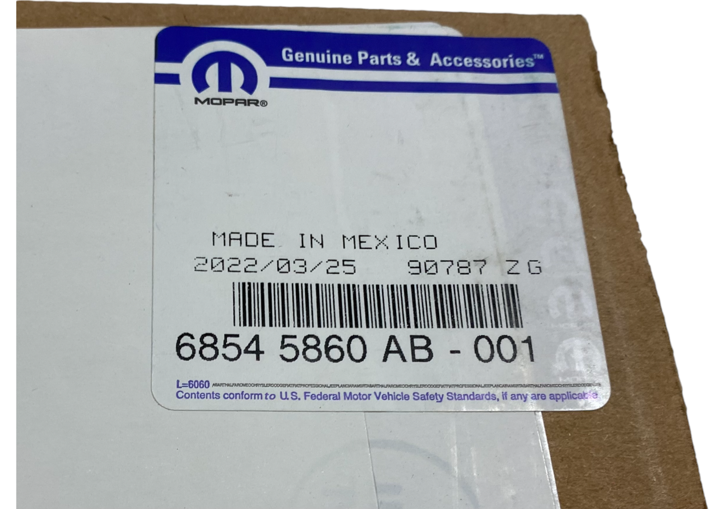 New Fits Chrysler Air Cell-Seat Comfort System - Part # 68545860AB