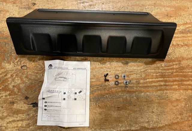New Fits Chrysler Winch Cover Kit - Part # 82211936AB