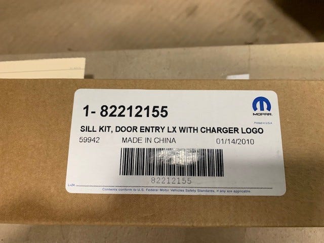 New Fits Chrysler Protector-Door Entry - Part # 82212155