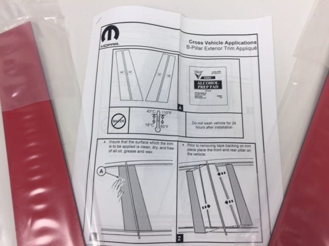 New Fits Chrysler Door Applique Kit - Part # 82212311