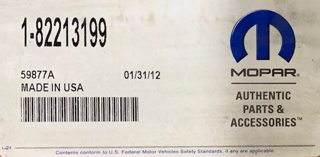 New Fits Chrysler Hood Decal Kit - Part # 82213199