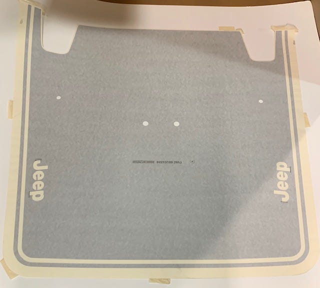 New Fits Chrysler Hood Decal Kit - Part # 82213199